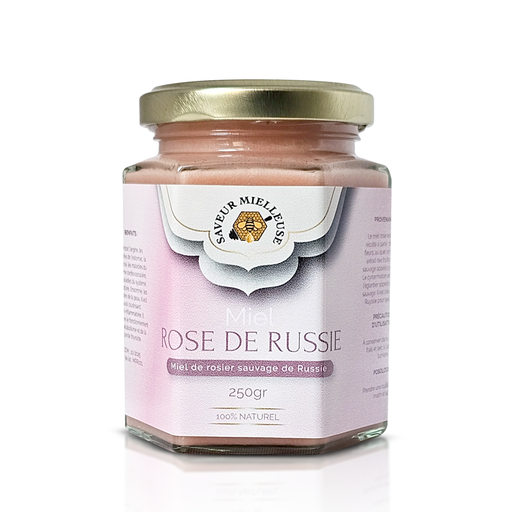 Miel Rose de Russie Haute Qualité