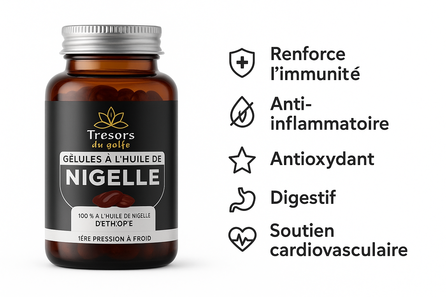 Capsules d’Huile de Nigelle d’Éthiopie - Image 2